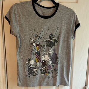 NBC Gray Graphic T-Shirt with Black Trim